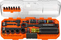 Klein Tools 65301KNECT Impact Socket Set, KNECT (S) 23-Piece SAE Pass-Through and Flip Socket Tool Set, Impact Driver Adapter, MODbox Tool Organization