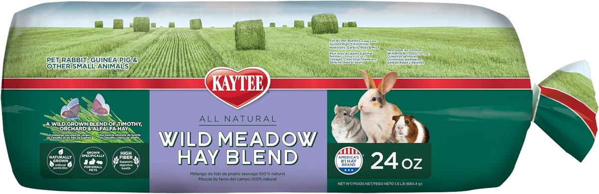 Kaytee All Natural Timothy Hay Plus Carrots for Guinea Pig & Rabbit