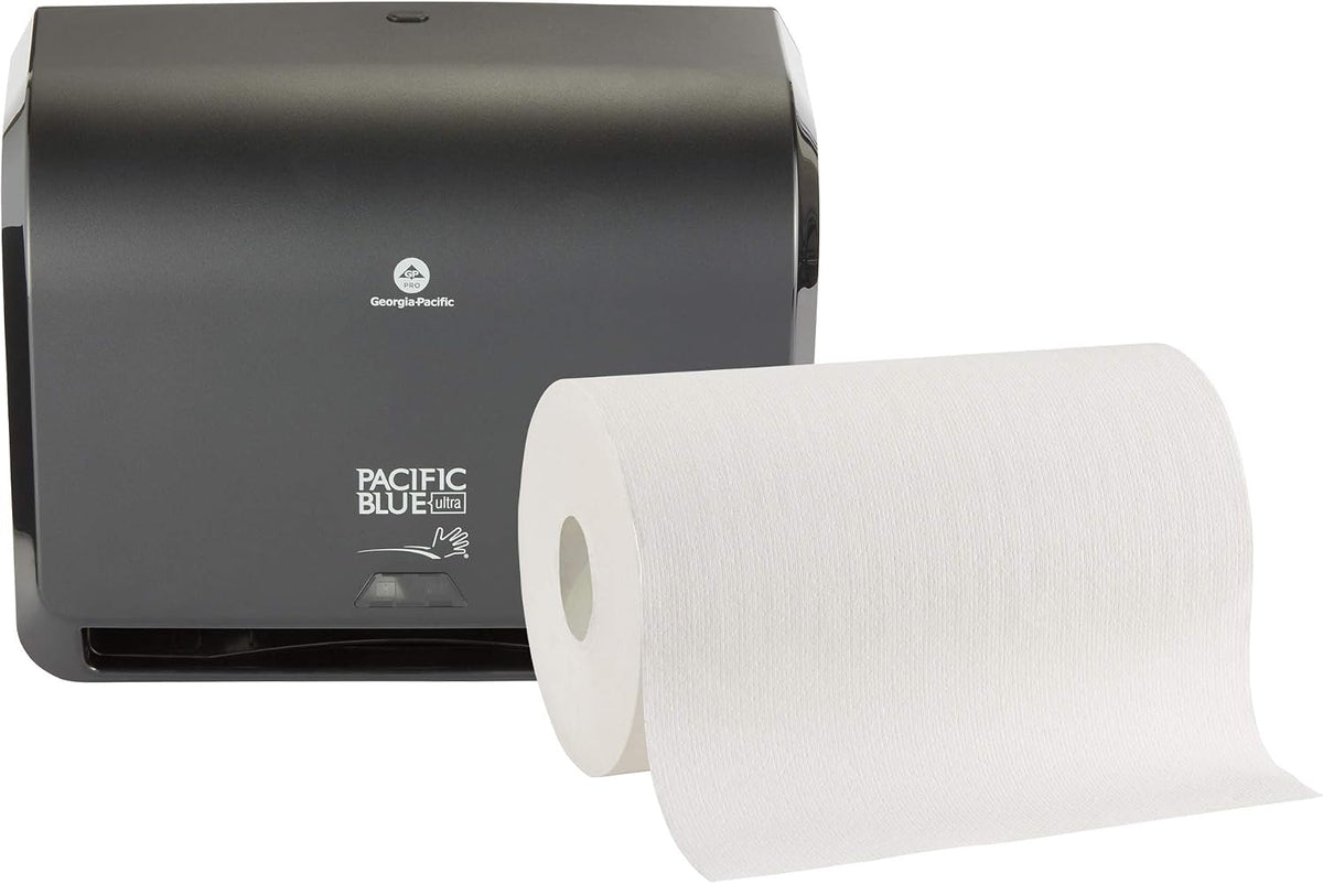 Pacific Blue Ultra by Georgia-Pacific PRO 9” Paper Towel Rolls, White, 400 Feet Per Roll, 6 Rolls Per Case, 26610