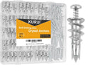 KURUI Metal Self Drilling Drywall Anchors, Shatter-Resistant Wall Anchors