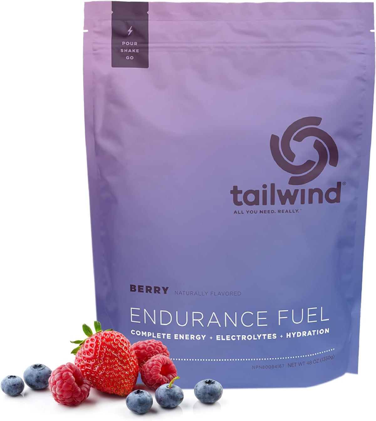 Tailwind Nutrition Endurance Fuel, Dauwaltermelon, 50-Serving Bag
