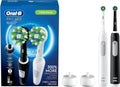 Oral-B Pro 1000 CrossAction Electric Toothbrush, Black and White, 2 Count