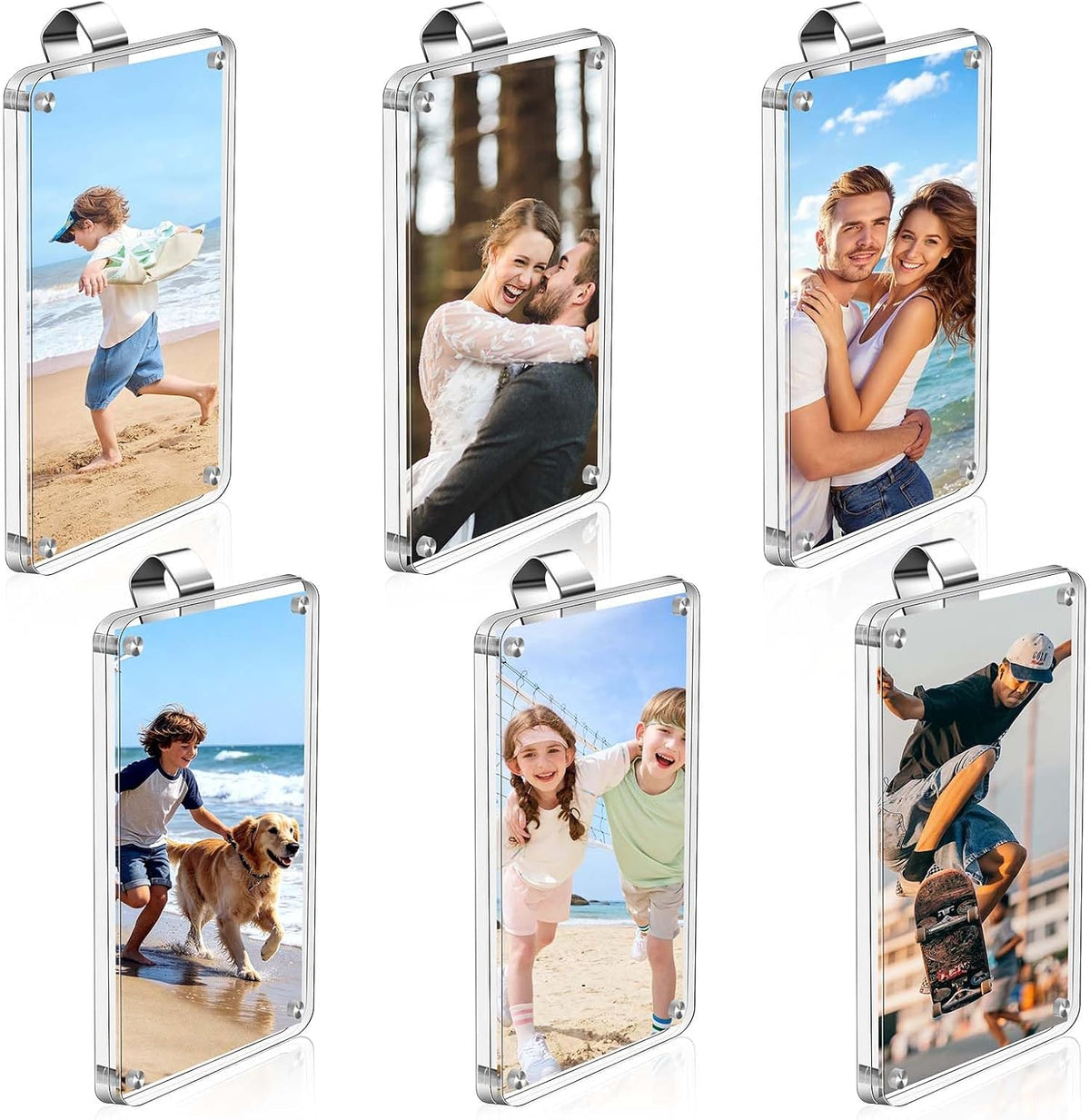 2 Pack Car Picture Holder and Visor Photo Clip, Car Sun Visor Picture Frame