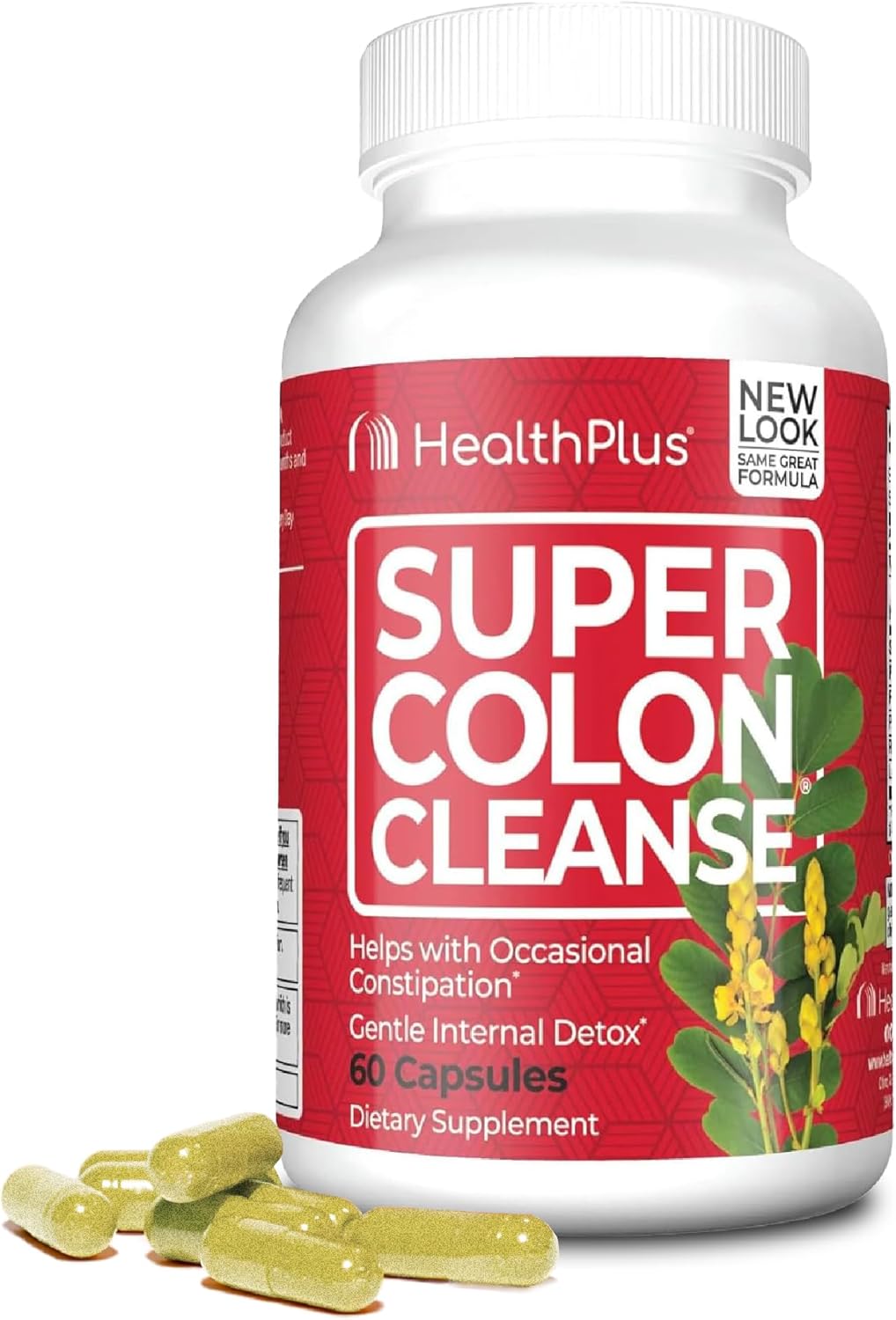 Health Plus Super Colon Cleanse Detox Capsules, 60 Day Supply, 240 Ct