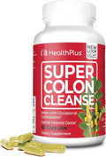 Health Plus Super Colon Cleanse Detox Capsules, 60 Day Supply, 240 Ct