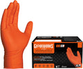 GLOVEWORKS Nitrile Gloves Disposable Orange 8 mil