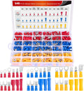 Nilight 540PCS Mixed Quick Disconnect Insulated Crimp Electrical Terminals