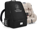 Orzbow Padded Car Seat Travel Bag for Airplane, Carseat Backpack Bag, Black