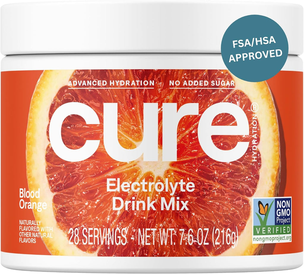 Cure Hydration - Electrolyte Drink Powder Strawberry Kiwi 28 Servings