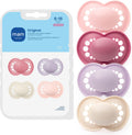 MAM Original Baby Pacifier 6-16 Mths, Skin Soft Silicone Nipple, 4 Pack