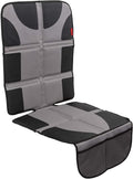 Lusso Gear Car Seat Protector for Baby Car Seat - Thick Padding - Seat Protector Under Baby Car Seat with 2 Mesh Storage Pockets - Black Waterproof Baby Car Seat Protector - Non-Slip Padded Backing
