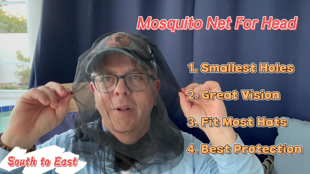 South to East Mosquito Head Net for Insects 2 Pack, Fly & Bug Protection