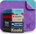 Koala Lens Cleaning Cloth | Japanese Microfiber | Blue & Purple (Pack of 3)