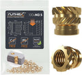 ruthex M3 Threaded Inserts - 100 Pieces RX-M3x5.7 Brass Heat Set Insert for Plastic Parts - Metric knurled Nuts - Insert by Heat into 3D Printing Components