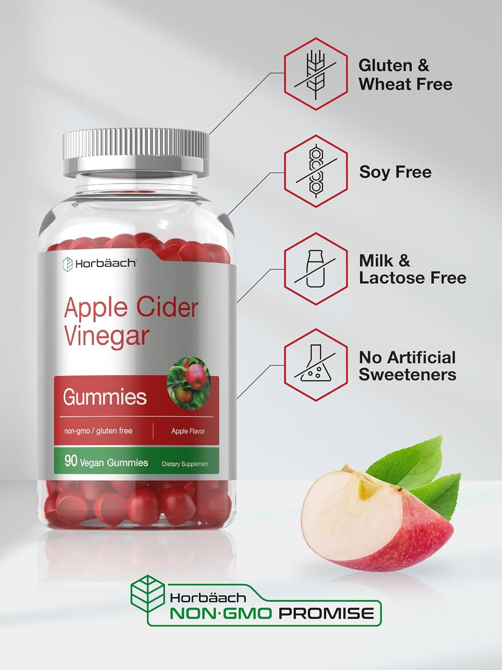Horbäach Apple Cider Vinegar Gummies | 90 Count