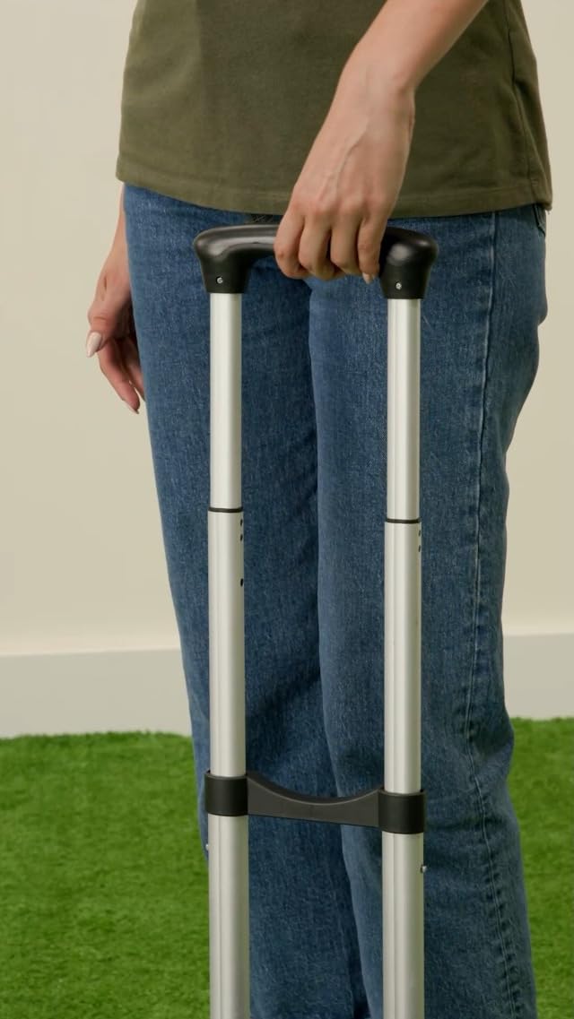 Vsaikeo Small Folding Hand Truck Dolly with 2 Wheels, Foldable Luggage Cart