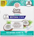 GuruNanda Teeth Whitening Strips - 4X Whiter Teeth, 7-Day Whitening Kit