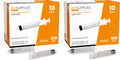 BH Supplies 10ml Luer Lock Tip Syringes (No Needle) - Sterile, Individually Wrapped - 100 Syringes