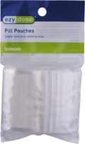 EZY DOSE Disposable Pill, Vitamin, and Daily Medicine Organizer Pouches, Zippered Seal Baggies, Pocket Sized and Travel Friendly, Easy to Use, Write on Label, 100 Count, BPA Free