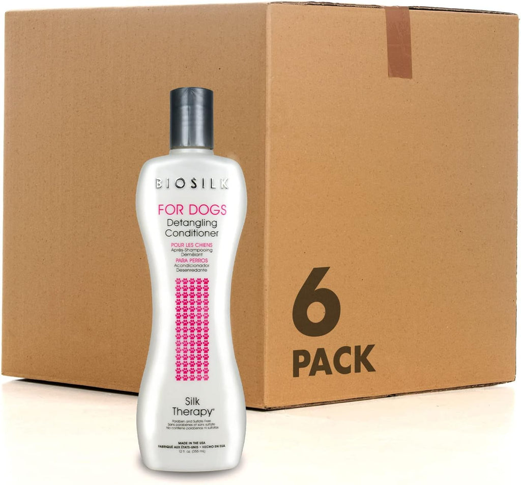 BioSilk for Dogs Silk Therapy Detangling Conditioner, 12 Fl Oz