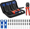BougeRV Solar Crimper Tool Kit - Crimper, 12 Pairs Connectors, 2 Spanners