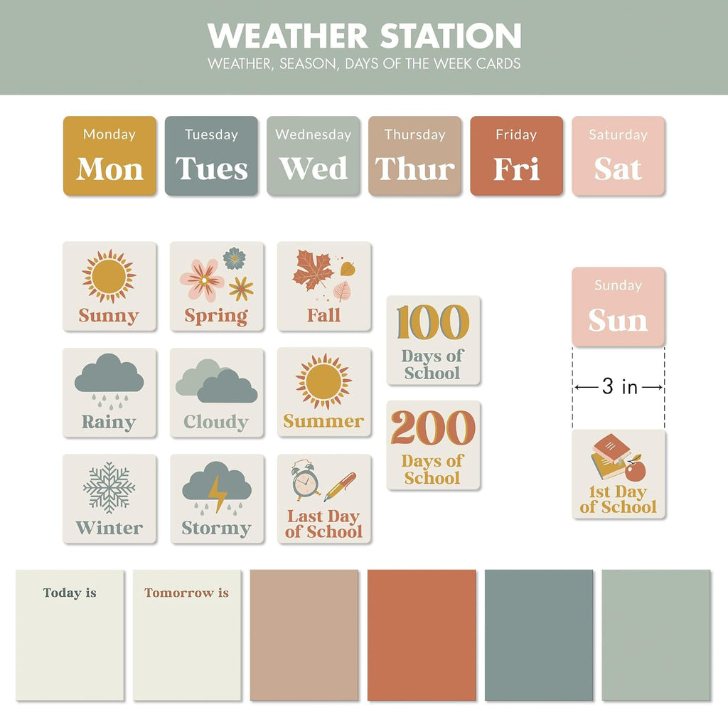 The Ultimate Classroom Calendar Pocket Chart for Kids - Educational Cards