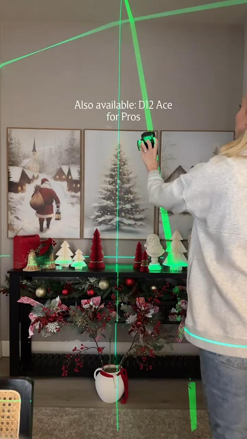 Fanttik D2 Pocket Green Laser Level for Picture Hanging and Home DIY