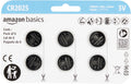 Amazon Basics 6-Pack CR2025 3V Lithium Coin Cell Batteries, Long Lasting Power, Mercury-Free, Child Safety Packaging