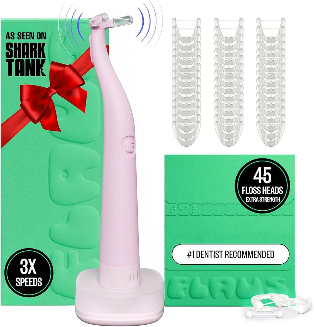 FLAUS Electric Flosser - Gentle Glide - Shark Tank Dental Plaque Remover