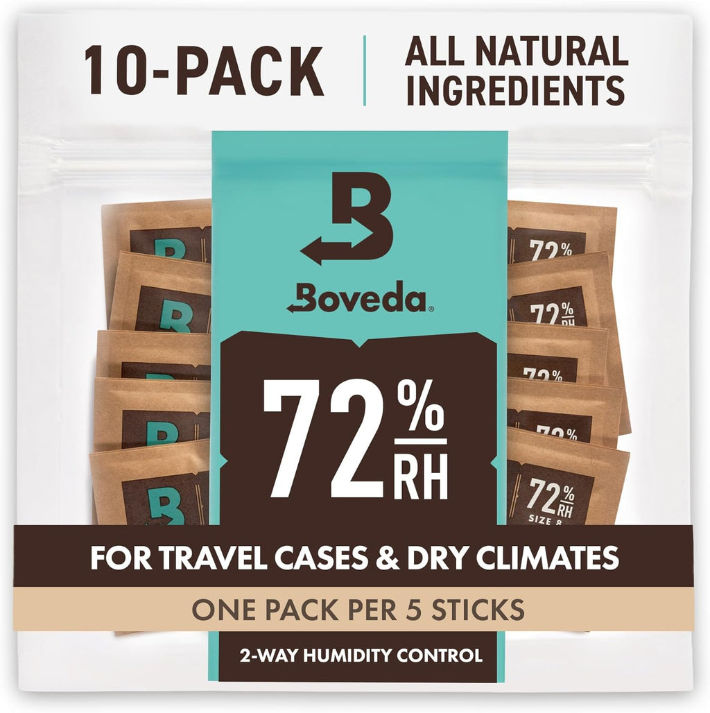 Boveda 65% Humidity Control Packs, Size 8 Travel, 10-Pack - Long-Term Aging