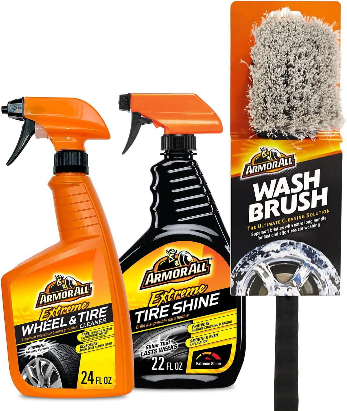 Armor All Tire Shine Spray, Even Shine, Minimal Overspray, 2 Count