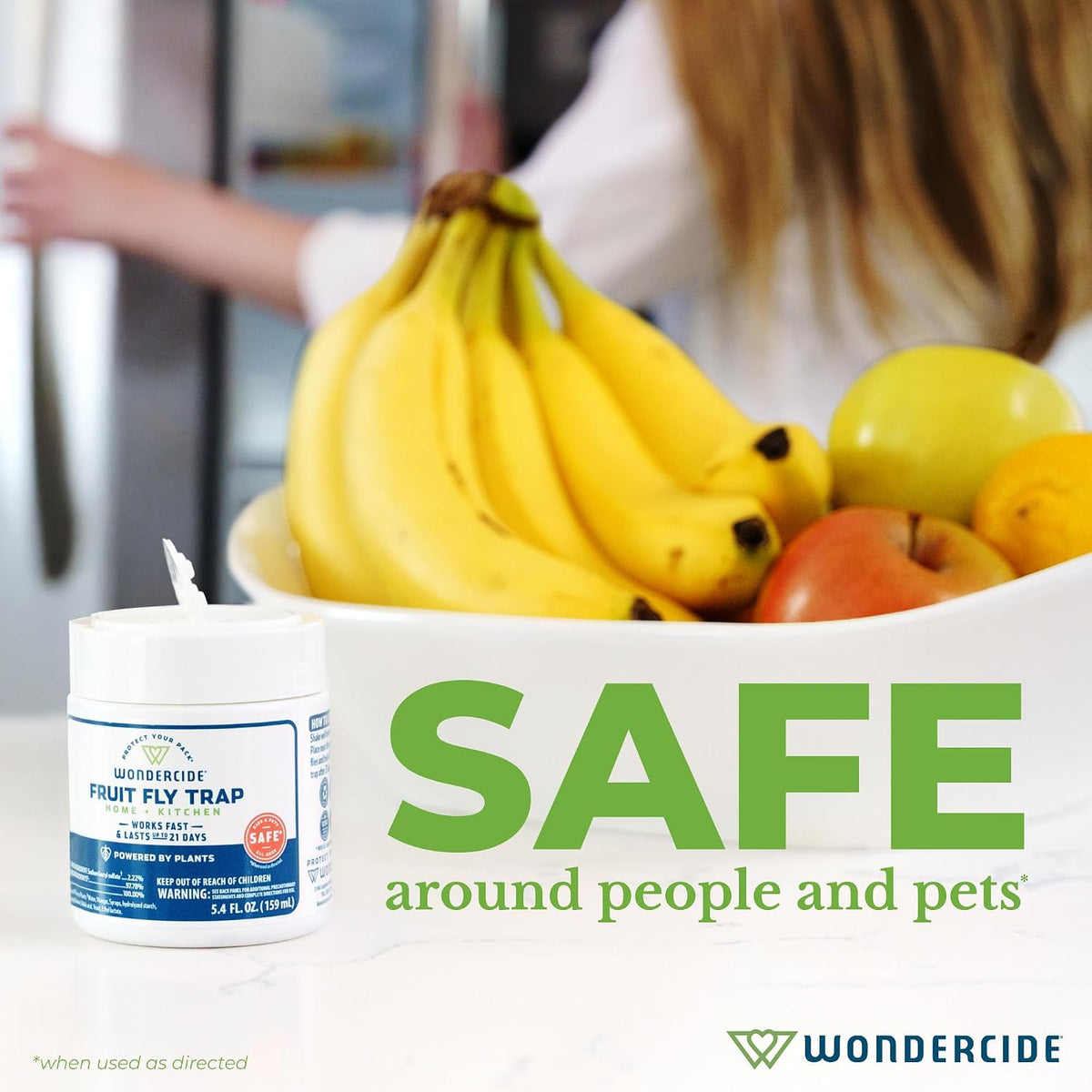 Wondercide - Fruit Fly Traps for Indoors - 5.4 oz, 2 Pack