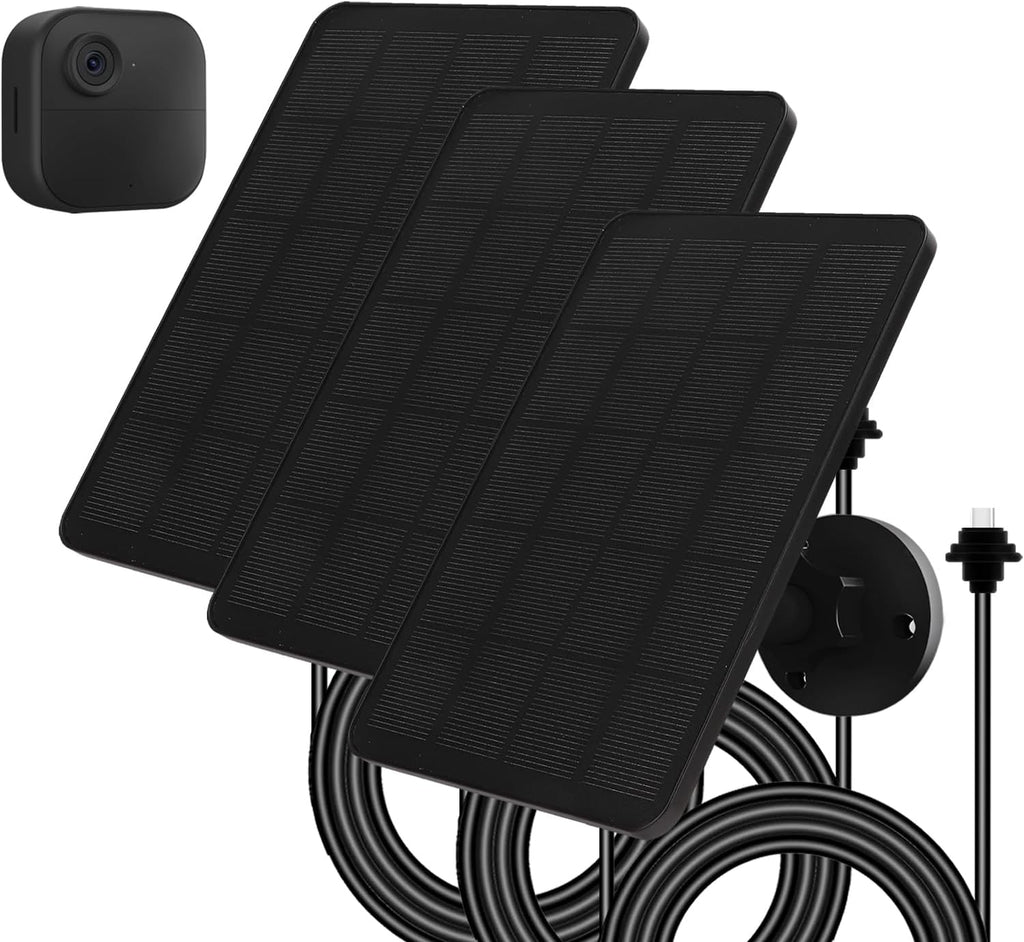 Solar Panel for Blink Camera, Solar Panel 4W Compatible with Blink Outdoor 4 (4th Gen) Camera, Solar Charger for Camera Outdoor with 13.12Ft Outdoor Power Cable, Adjustable Mount, IP65 Waterproof