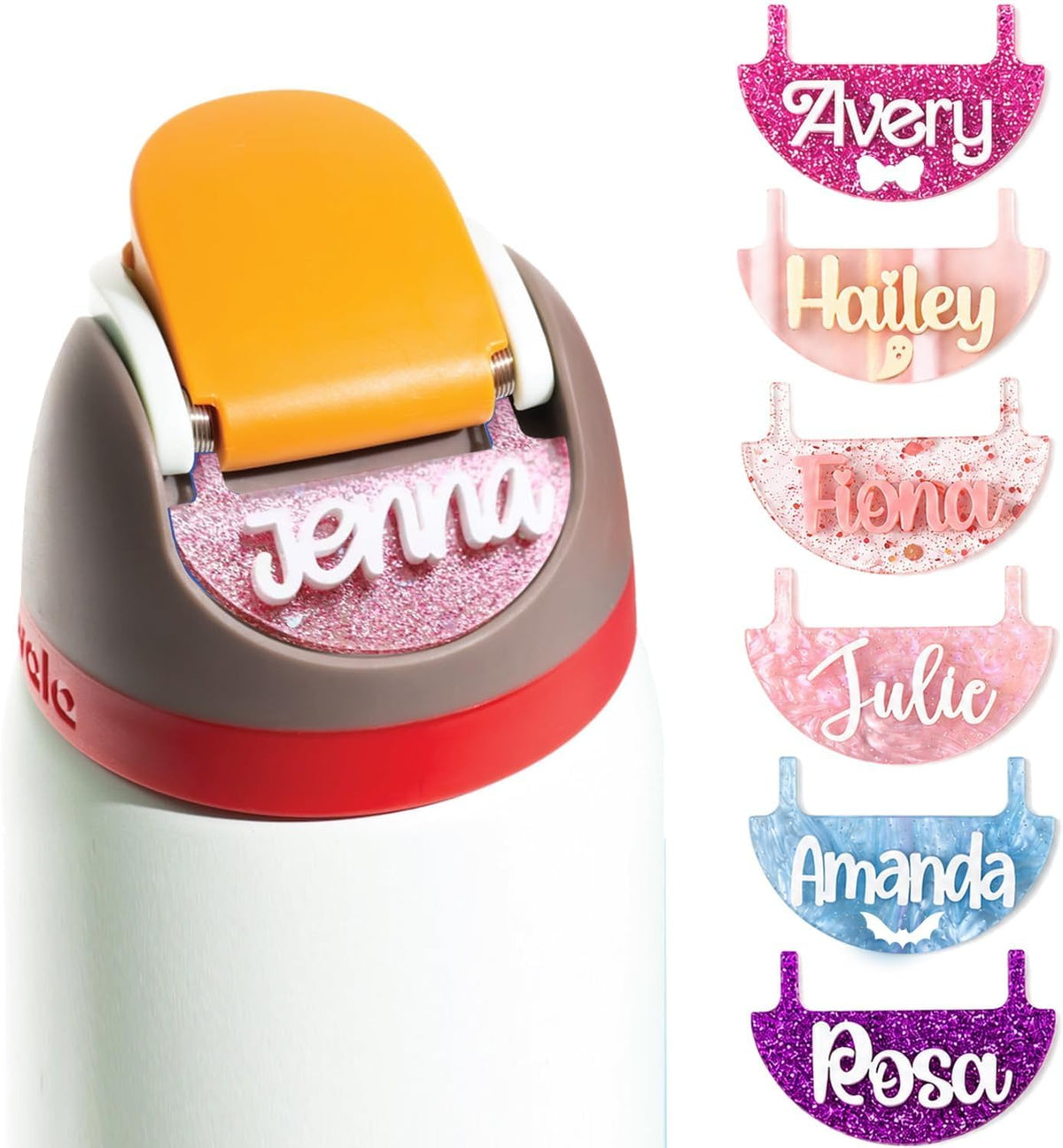 Custom 3D Name Plate Compatible with Owala Water Bottle 24oz 32oz 40oz