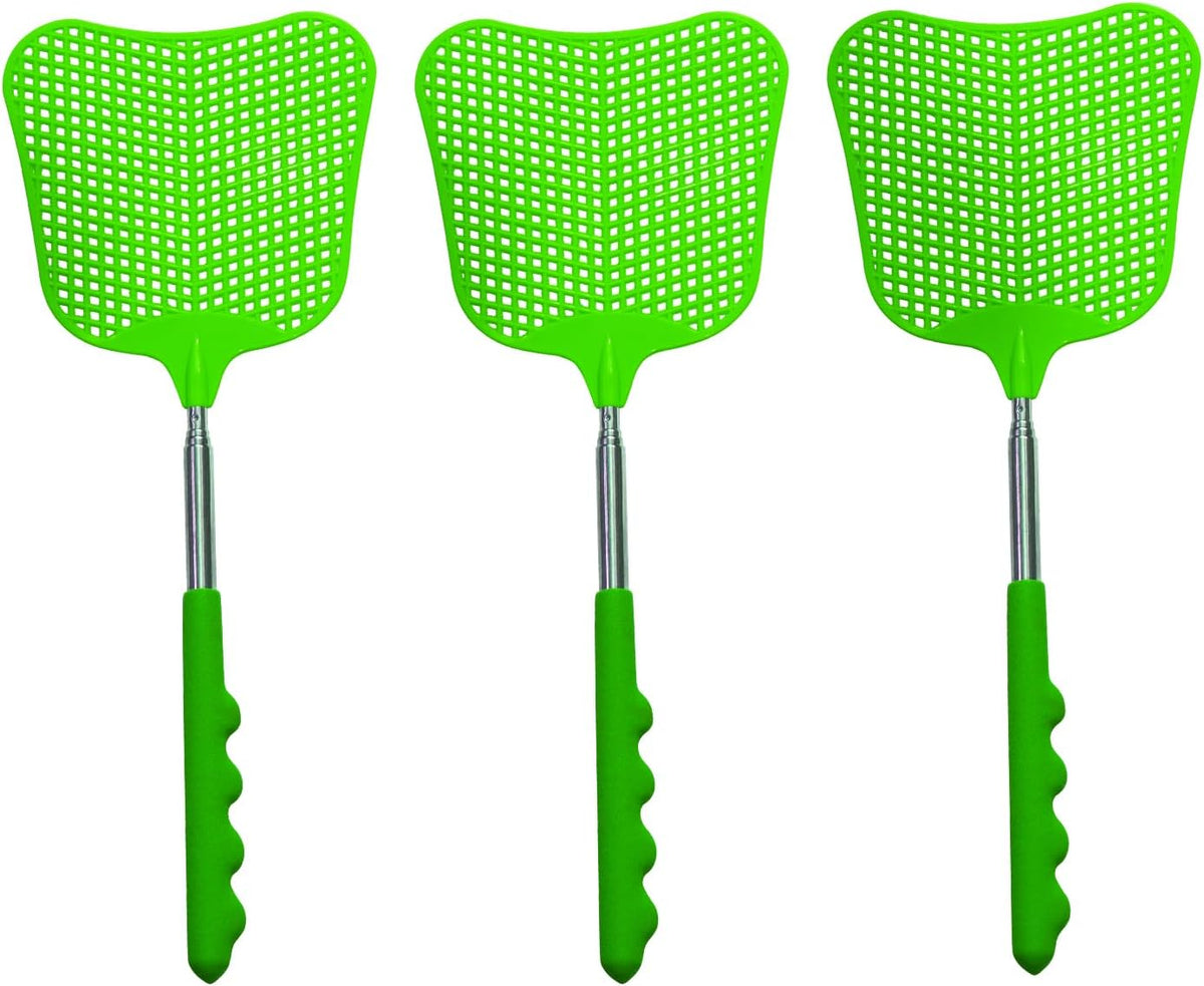 CUNCUI Fly Swatter Set of 2, Indoor Outdoor Telescopic Fly Swatters