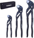 toolant 7-Inch Pliers Wrench, CR-V Steel, Smooth Parallel Jaws, 10:1