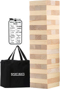 Outdoor Games Large Tumble Tower 54 Wood Blocks Stacking Game 4 FT Tall