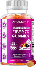 Vitamatic Extra Strength Prebiotic 7g Fiber, 60 Gummies - 2 Pack