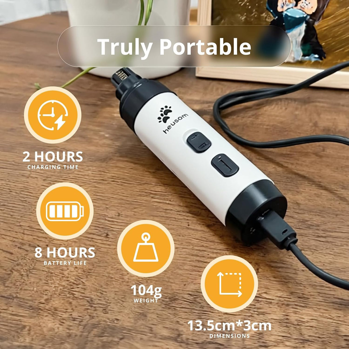 Silent Groom Pro Pet Nail Grinder | Whisper Quiet Dog Nail Grinder
