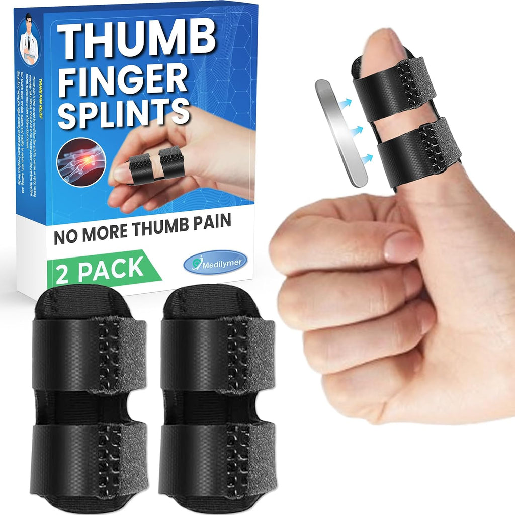 Thumb Splint (2 Pack) Trigger Thumb Splint, Thumb Brace for Pain Relief