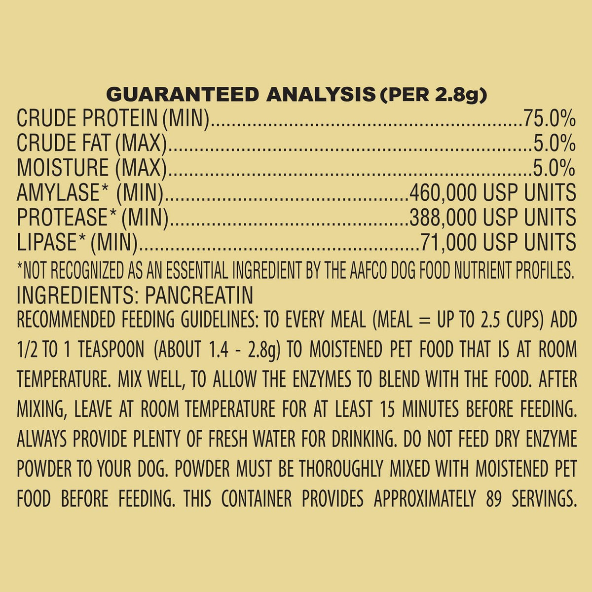 | 10x Digestive Enzymes for Dogs - 8.8 Ounces (250 Grams)