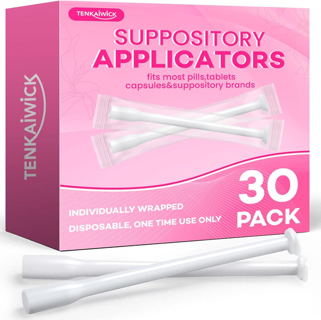 TENKAIWICK Disposable Applicator 30 Packs, Fits 0/00 Capsules & Pills, Individually Wrapped