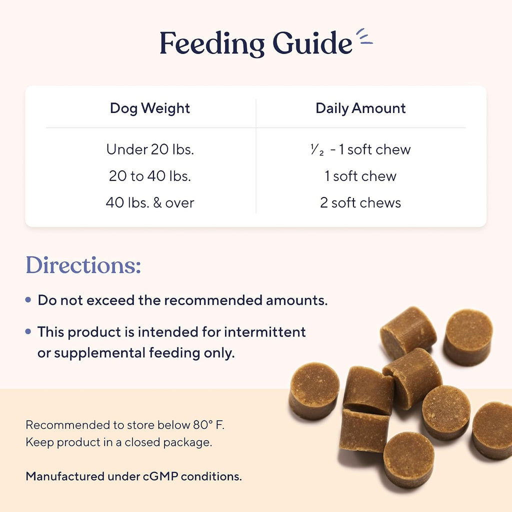 Pawfy Probiotics for Dogs - Digestive & Gut Health Supplement for Yeast | Probiotic Blend for Firm Stools, Healthy Skin & Seasonal Allergies Support. Small & Large dogs | 30 Chews.