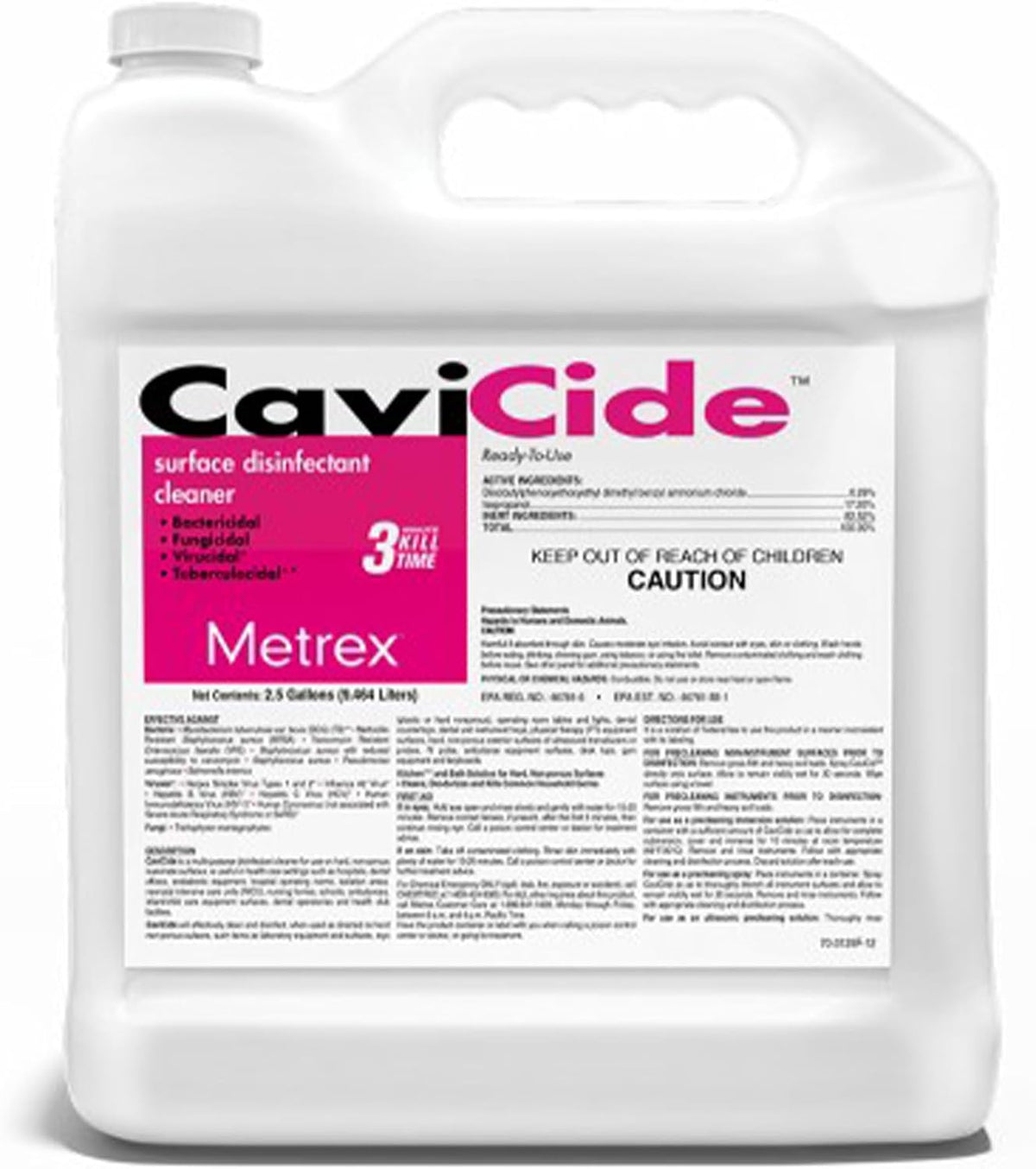 Metrex CaviCide Germicidal Surface Disinfectant Spray, 24 Oz Spray, 1 Count