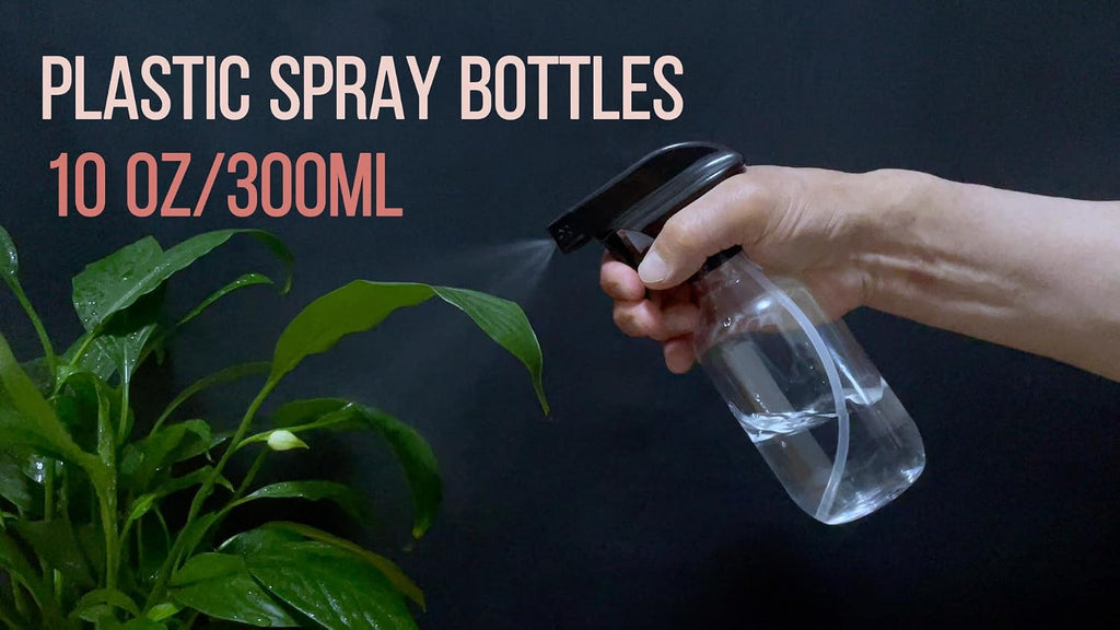 Plastic Spray Bottles for plant - 4Pack/10oz - Small Spray Bottles