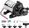 WASSERMANN RV Pump, 12V Self-priming RV Water Pressure Pump 4.0GPM 45PSI with Pressure Switch, for RV Marine Camping Yacht Garden, 12Volt DC Fresh Water Pumps RV Water Pump 2088-554-144 Replacement