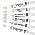 Diamond Paste Polishing and Lapping Compound Kit, 6 Pack, 450-80,000 Grit