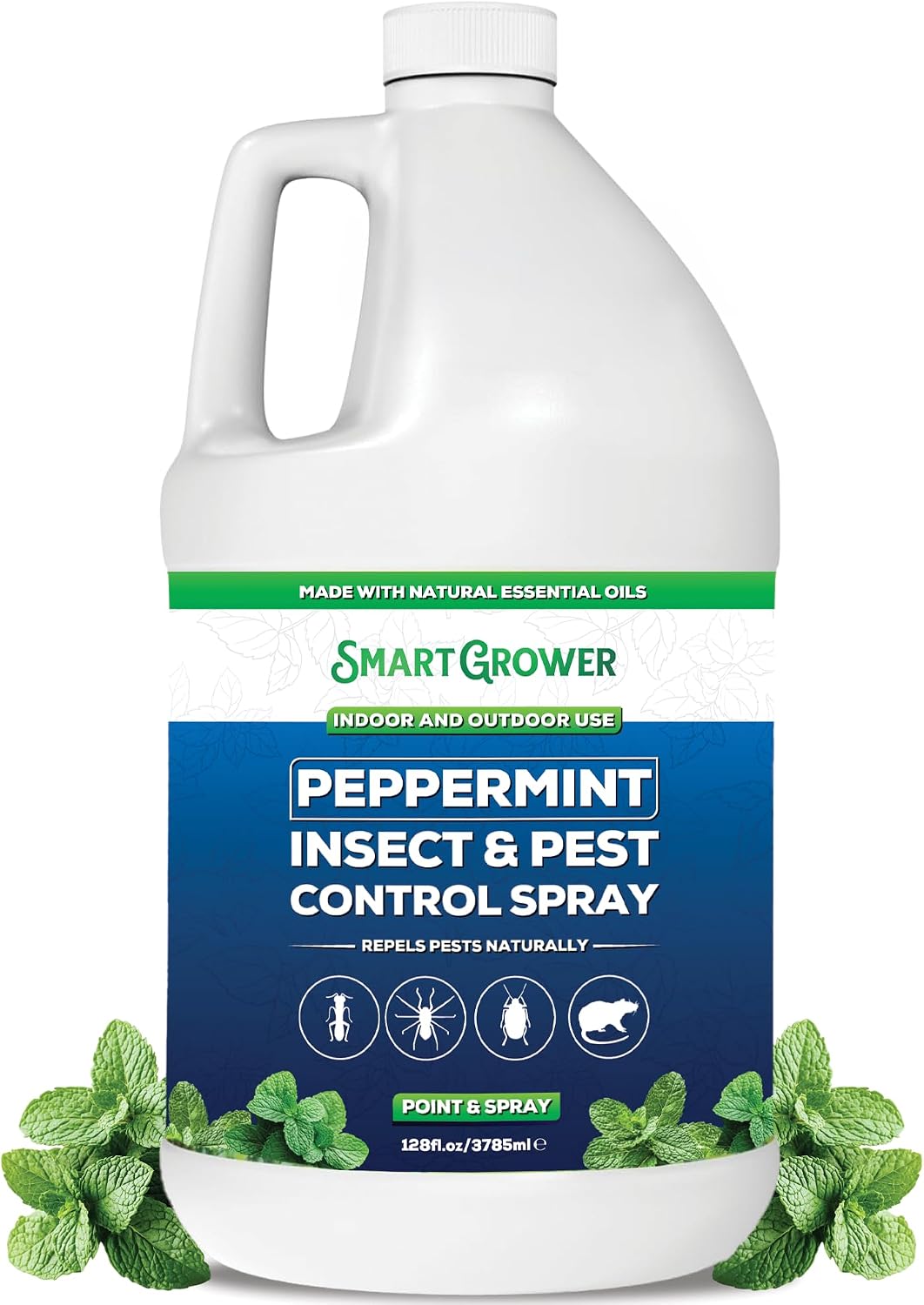 Peppermint Oil Spray for Rodents, Insects, Pest Control. Ready to Use 16oz