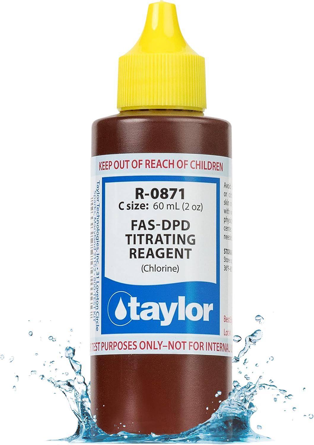 Taylor Technologies R-0871-C, FAS-DPD Titrating Reagent, 2 Ounce