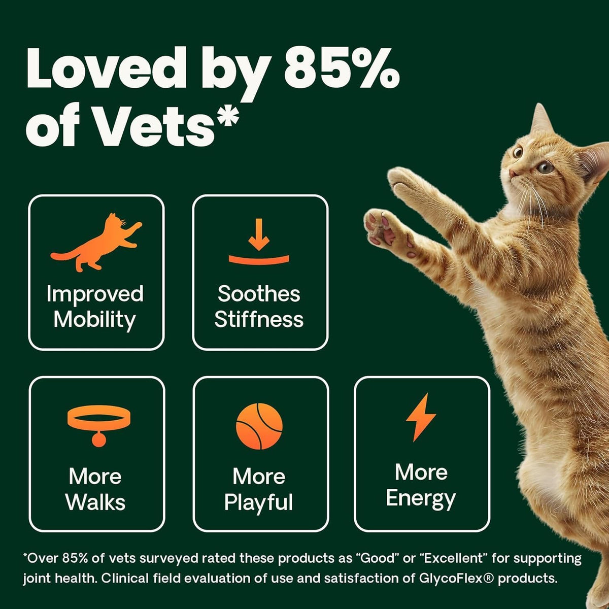 VetriScience Extra Strength Healthy Hip & Joint for Cats, Chicken, 60 Count